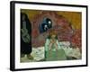 Gathering Grapes at Arles: Human Misery-Paul Gauguin-Framed Giclee Print