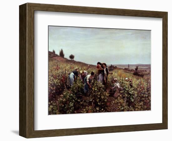 Gathering Grapes-Daniel Ridgway Knight-Framed Giclee Print