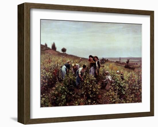 Gathering Grapes-Daniel Ridgway Knight-Framed Giclee Print