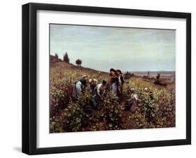 Gathering Grapes-Daniel Ridgway Knight-Framed Giclee Print