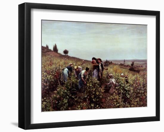 Gathering Grapes-Daniel Ridgway Knight-Framed Giclee Print