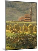 Gathering Hay-Johan Christian Clausen Dahl-Mounted Giclee Print