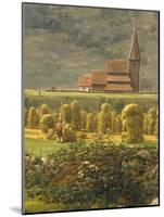 Gathering Hay-Johan Christian Clausen Dahl-Mounted Giclee Print