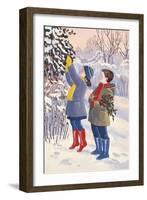 Gathering Holly-Lavinia Hamer-Framed Giclee Print