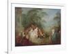 Gathering in a Park (Oil on Canvas)-Jean-Baptiste Joseph Pater-Framed Giclee Print