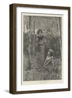 Gathering Ivy for Ball Dresses-Hector Caffieri-Framed Giclee Print