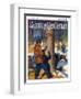 "Gathering Maple Syrup," Country Gentleman Cover, March 1, 1927-Newell Convers Wyeth-Framed Giclee Print