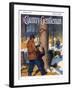 "Gathering Maple Syrup," Country Gentleman Cover, March 1, 1927-Newell Convers Wyeth-Framed Giclee Print