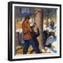 "Gathering Maple Syrup,"March 1, 1927-Newell Convers Wyeth-Framed Giclee Print