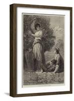 Gathering Mulberry Leaves-Francis William Topham-Framed Giclee Print