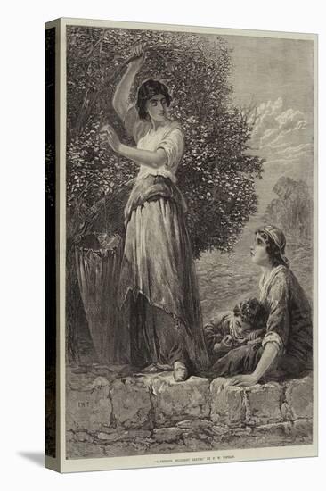Gathering Mulberry Leaves-Francis William Topham-Stretched Canvas
