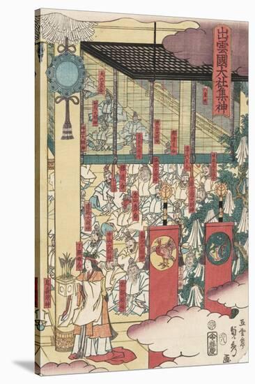 Gathering of Gods at the Great Shrine at Izumo-Utagawa Sadahide-Stretched Canvas