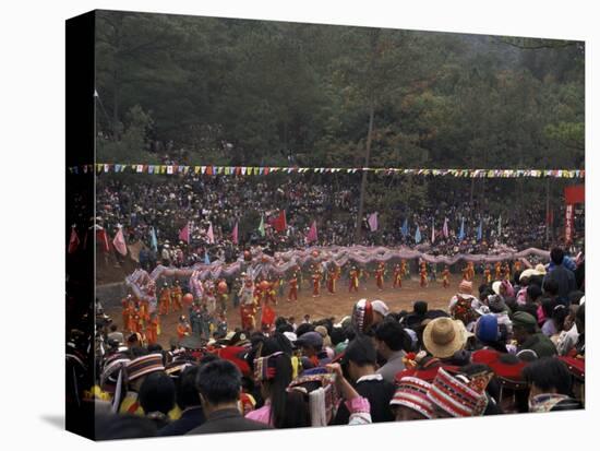 Gathering of Minority Groups from Yunnan for Torch Festival, Yuannan, China-Doug Traverso-Stretched Canvas