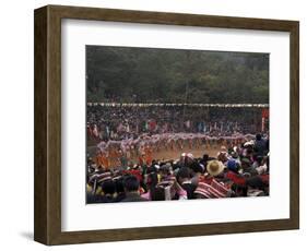 Gathering of Minority Groups from Yunnan for Torch Festival, Yuannan, China-Doug Traverso-Framed Photographic Print