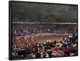 Gathering of Minority Groups from Yunnan for Torch Festival, Yuannan, China-Doug Traverso-Framed Photographic Print