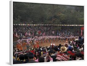 Gathering of Minority Groups from Yunnan for Torch Festival, Yuannan, China-Doug Traverso-Framed Photographic Print