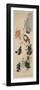 Gathering of O Tsu-E Characters-Shibata Zeshin-Framed Giclee Print