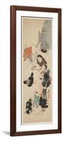 Gathering of O Tsu-E Characters-Shibata Zeshin-Framed Giclee Print