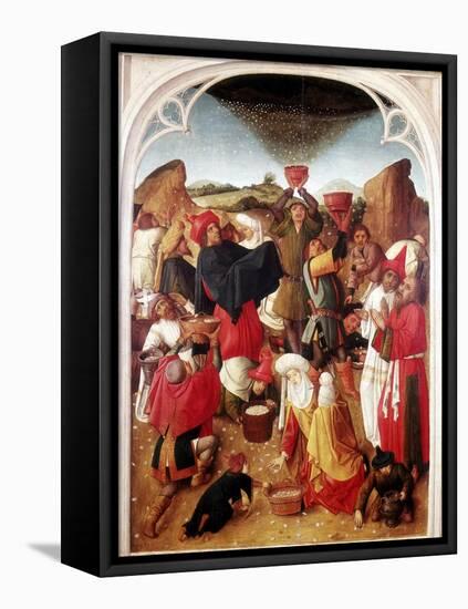 Gathering of the Manna, C1460-1475-null-Framed Stretched Canvas