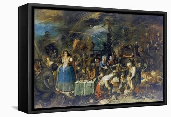 Gathering of Witches, 1607-Frans Francken the Younger-Framed Stretched Canvas