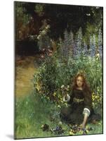 Gathering Pansies, 1902-03-Laura Teresa Alma-Tadema-Mounted Giclee Print