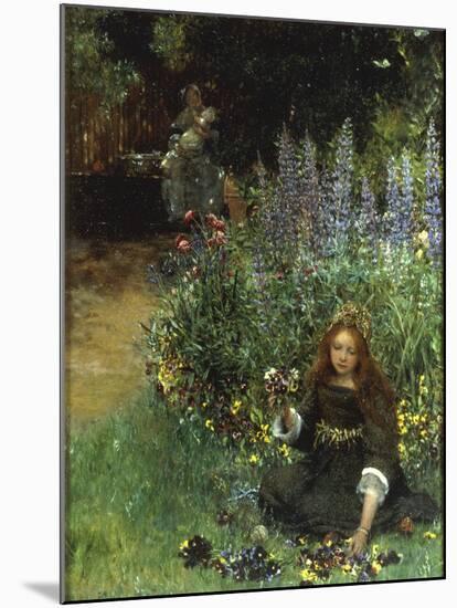 Gathering Pansies, 1902-03-Laura Teresa Alma-Tadema-Mounted Giclee Print