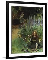 Gathering Pansies, 1902-03-Laura Teresa Alma-Tadema-Framed Giclee Print