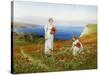 Gathering Poppies-Henry John Yeend King-Stretched Canvas