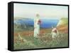 Gathering Poppies-Henry John Yeend King-Framed Stretched Canvas