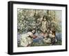 Gathering Primroses, 1919-Edward Atkinson Hornel-Framed Giclee Print