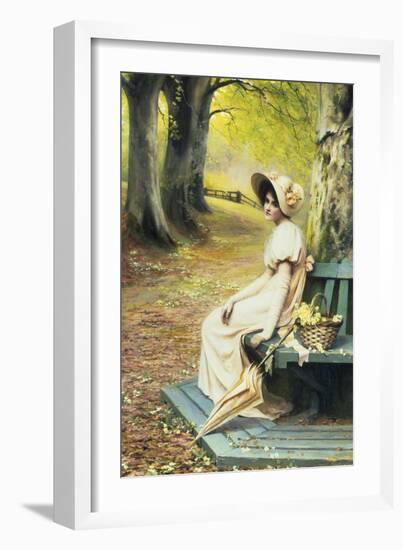 Gathering Primroses-Annie Henniker-Framed Giclee Print