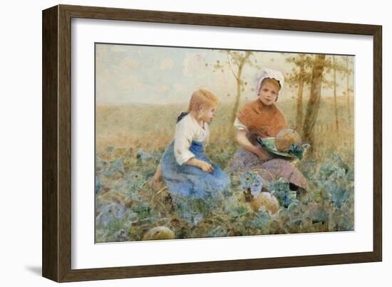 Gathering Pumpkins-Hector Caffieri-Framed Giclee Print