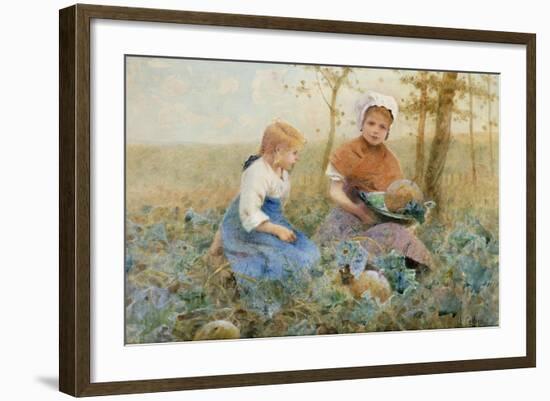 Gathering Pumpkins-Hector Caffieri-Framed Giclee Print