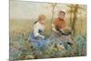 Gathering Pumpkins-Hector Caffieri-Mounted Premium Giclee Print