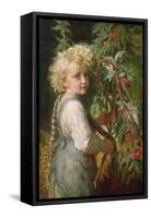 Gathering Red Berries-Karl Wilhelm Friedrich Bauerle-Framed Stretched Canvas