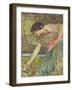 Gathering Roses-John William Waterhouse-Framed Premium Giclee Print