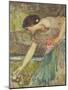 Gathering Roses-John William Waterhouse-Mounted Premium Giclee Print