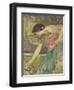 Gathering Roses-John William Waterhouse-Framed Giclee Print