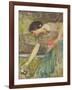 Gathering Roses-John William Waterhouse-Framed Giclee Print