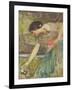 Gathering Roses-John William Waterhouse-Framed Giclee Print