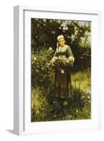 Gathering Roses-Daniel Ridgway Knight-Framed Giclee Print