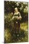 Gathering Roses-Daniel Ridgway Knight-Mounted Giclee Print