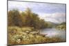 Gathering Rushes on the Thames near Wargrave-Alfred Augustus Glendenning-Mounted Giclee Print