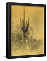 Gathering Saguaro Fruit-null-Framed Poster