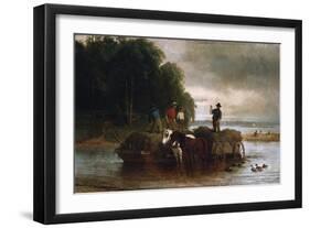 Gathering Sedge, Shrewsbury River, New Jersey, 1879-Hendrik Avercamp-Framed Giclee Print