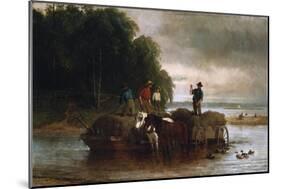 Gathering Sedge, Shrewsbury River, New Jersey, 1879-Hendrik Avercamp-Mounted Giclee Print