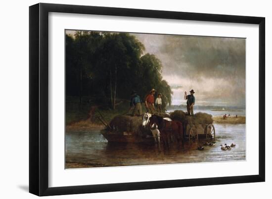 Gathering Sedge, Shrewsbury River, New Jersey, 1879-Hendrik Avercamp-Framed Giclee Print