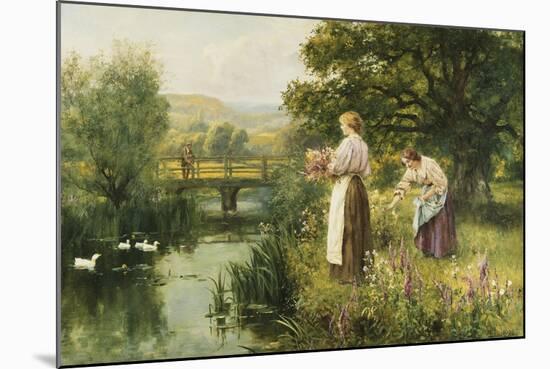 Gathering Spring Flowers-Henry John Yeend King-Mounted Giclee Print