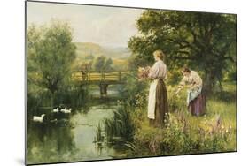 Gathering Spring Flowers-Henry John Yeend King-Mounted Giclee Print