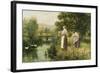 Gathering Spring Flowers-Henry John Yeend King-Framed Giclee Print